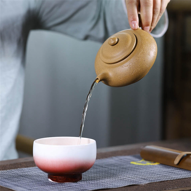 蕙韵 『段泥·含香』全手工 宜兴原矿紫砂壶 家用功夫茶具茶壶 240ml