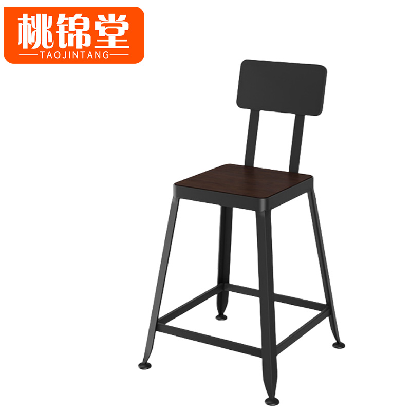 桃锦堂靠背凳 子高清大图