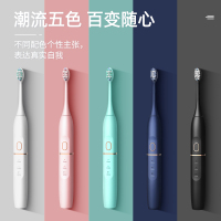 电动牙刷情侣套装学生党男女生全自动超声波充电式成人款HY-A6-P-lv