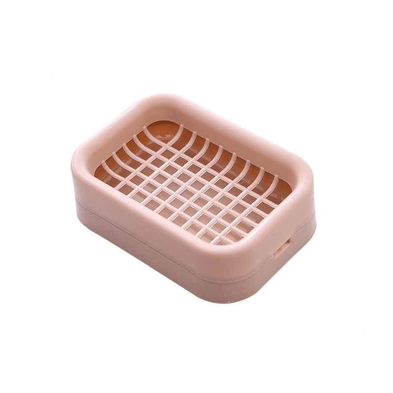 卫生间创意树叶肥皂盒古达双层沥水学生宿舍浴室皂盒免打孔带盖香皂盒