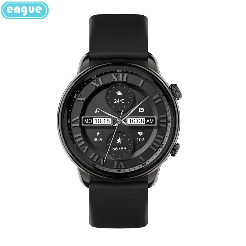 engue 恩谷 全触屏血压心率智能手表 EG-T11B高清大图
