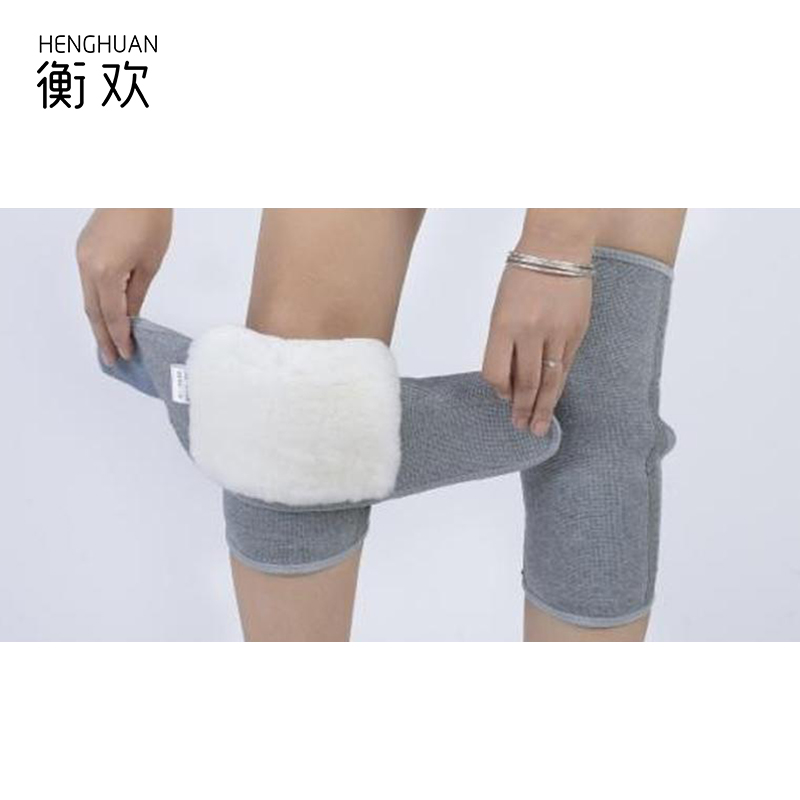 衡欢 加厚羊绒护膝 RZ-HX01/双(均码/灰色)高清大图