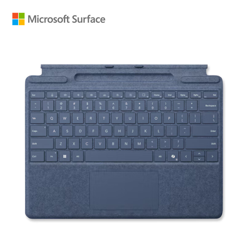 微软Surface Pro11 Pro10 Pro9 Pro8 proX原装键盘AI 带copilot宝石蓝键盘