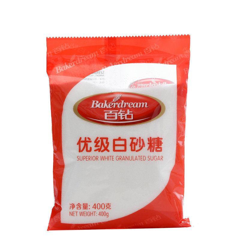 百钻 优质白砂糖 400g/袋 规格可选 优质白砂糖纯砂细糖高清大图