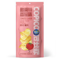 可比克纯切薯片酸爽番茄味零食休闲食品 90g(立袋装)