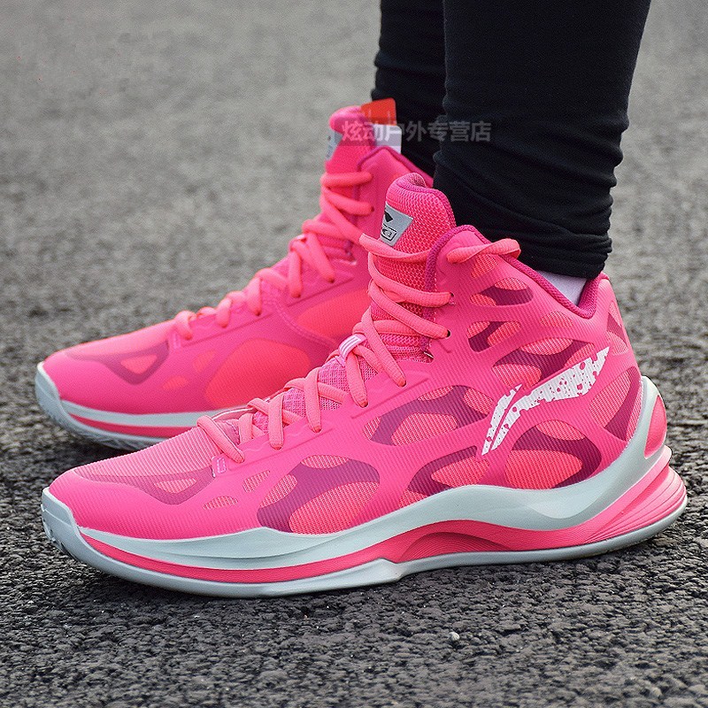 李宁篮球鞋男鞋音速3代鸳鸯球鞋男子cba减震高帮场地球鞋abpk021