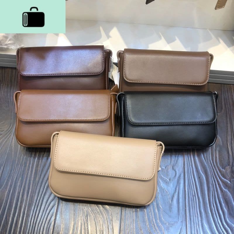 推荐韩版复古小方包简约百搭单肩斜跨小包包轻便质感女包韩版insNEW LAKE女斜挎包图片