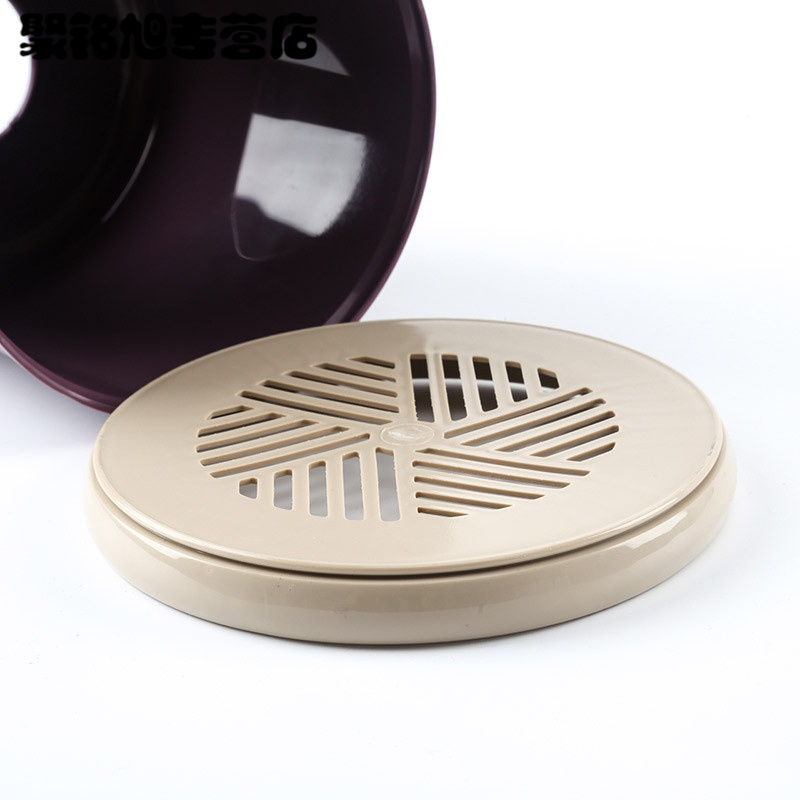 纸巾盒子 卫生间卷纸筒 防水塑料纸巾盒 卡通创意圆形抽纸盒-7158 紫色