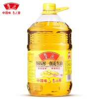 鲁花 食用油 5S物理压榨一级 花生油 5.7L