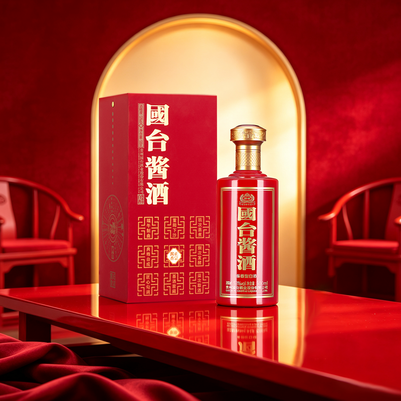 国台酱酒禧庆版53度500ml正宗白酒婚宴用酒高清大图