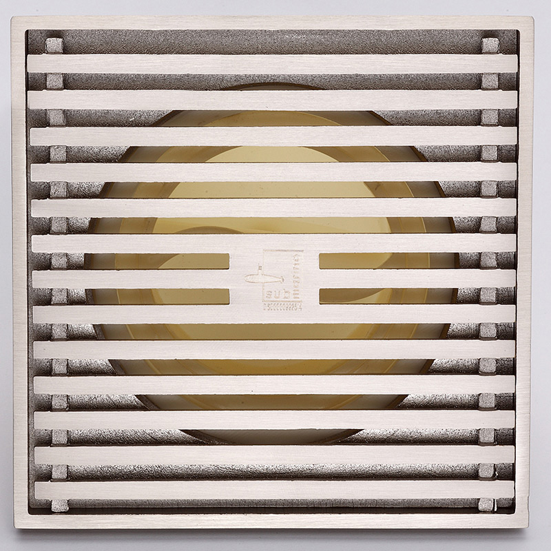 潜水艇地漏防臭阳台天台户外室外大尺寸排量花园全铜防臭地漏LTK75-15面板高清大图