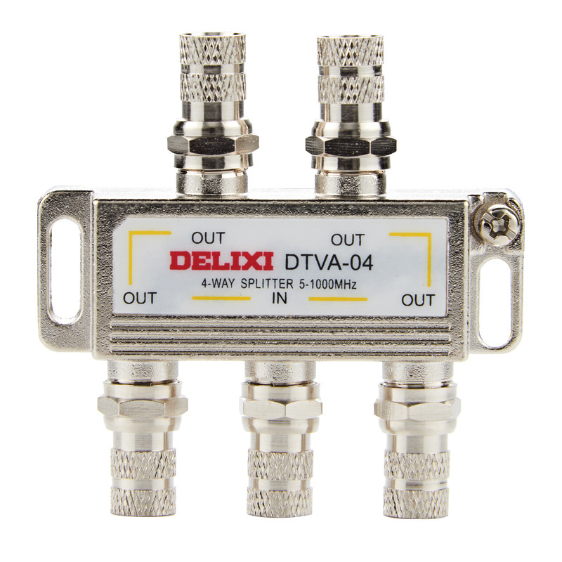 德力西(DELIXI) DTVA-04 电视分配器一分四电视信号分支器 (单位:个)