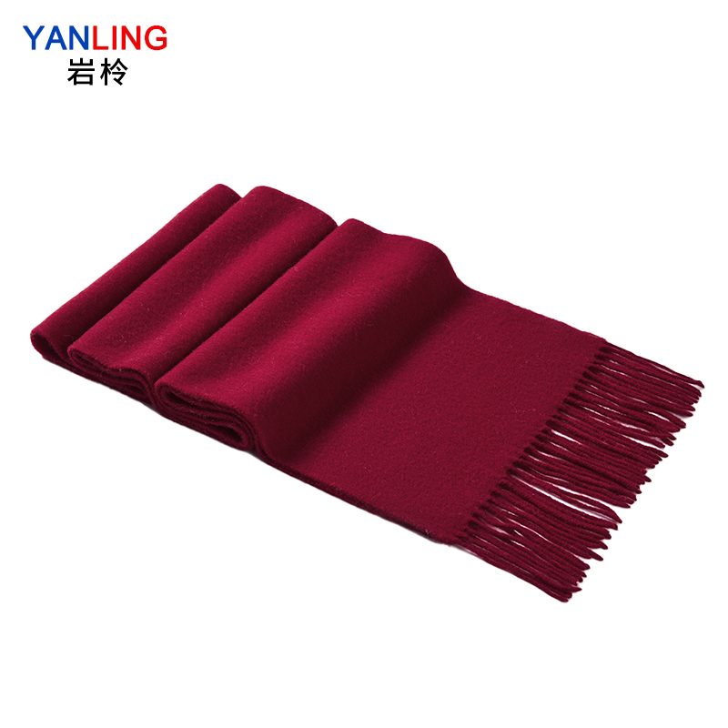 岩柃户外多功能保暖围巾加长加厚防风防寒时尚设计轻便易携带围脖 2723酒红色