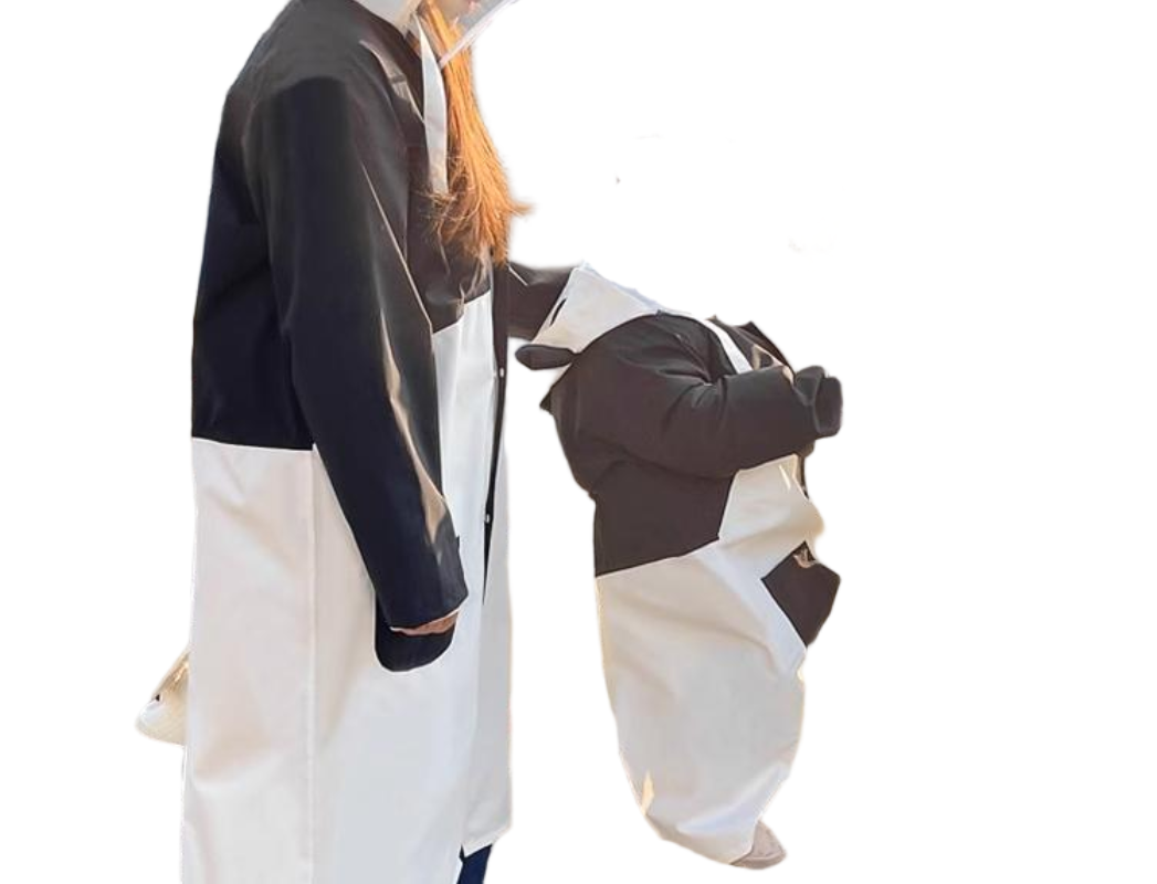 至桓牌 卡通款雨衣单人雨披电动车加长款全身 件高清大图