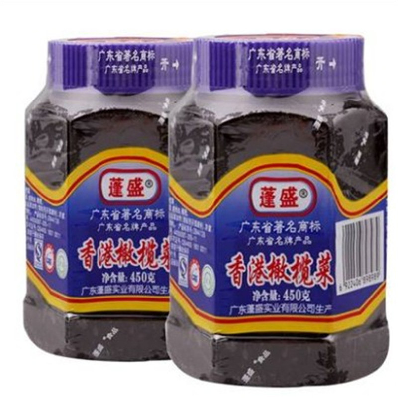 蓬盛橄榄菜 450g*12瓶(整箱)潮汕特产下饭菜酱腌菜大瓶装开胃菜高清大图