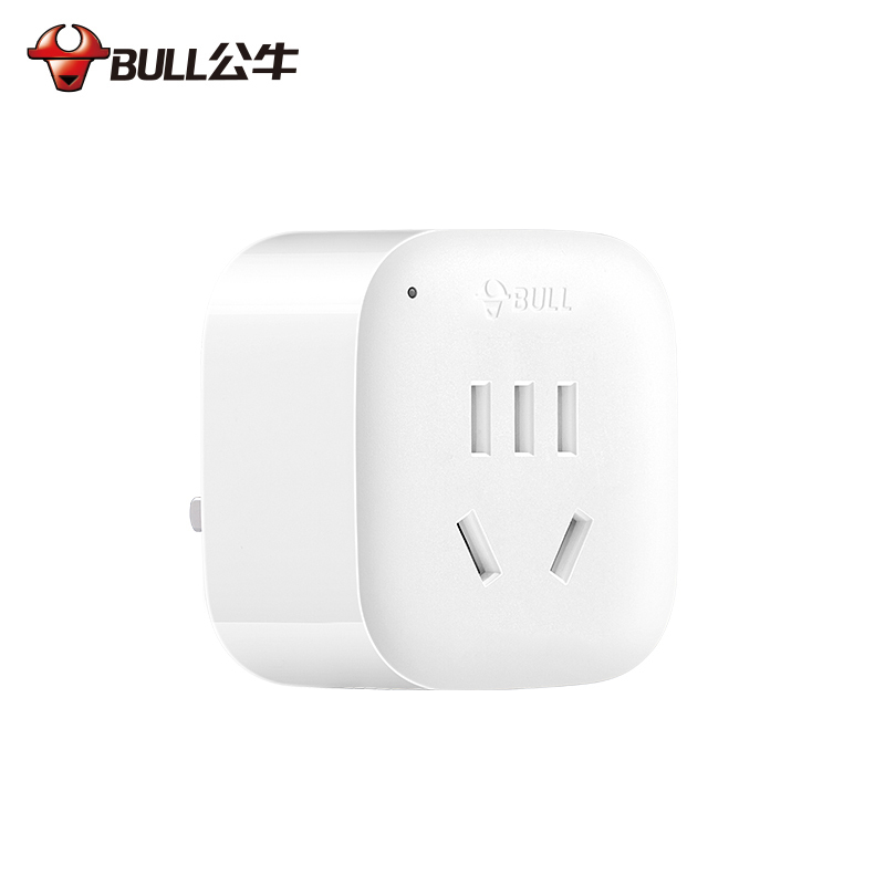 公牛(bull)GN-L01E两位英标转国标电源转换器商旅便携适用新加坡英国中国香港等转换插头接线板插头白色0保护插头