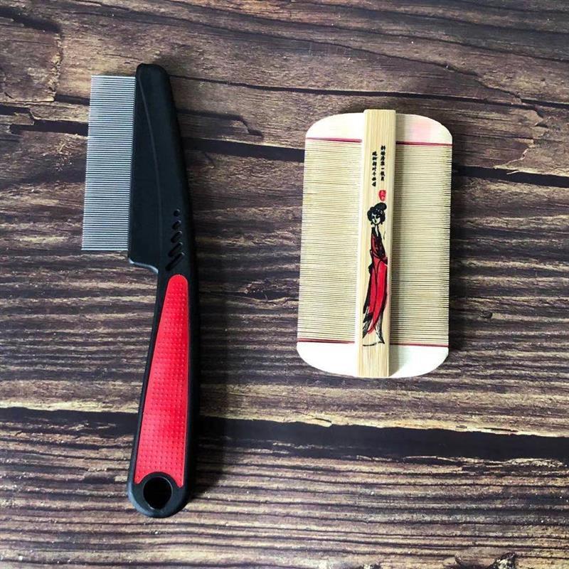 竹篦子虱子梳密齿加密梳子细女儿童刮头发蓖去虱子药老式头虱