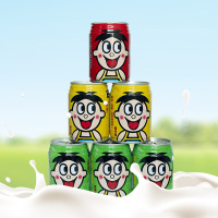 旺旺 旺仔牛奶245ml*12罐学生儿童小孩牛奶红绿黄罐装含乳饮料饮品乳制品学生早餐奶复原乳牛奶补钙奶纯牛奶正品
