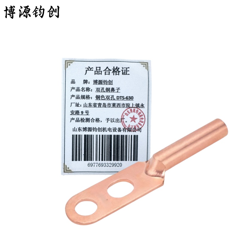 博源钧创 双孔铜鼻子 铜色双孔DTS-630 个高清大图