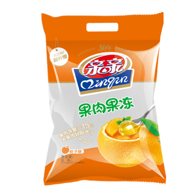 亲亲 果冻 果肉果冻桔子味900g