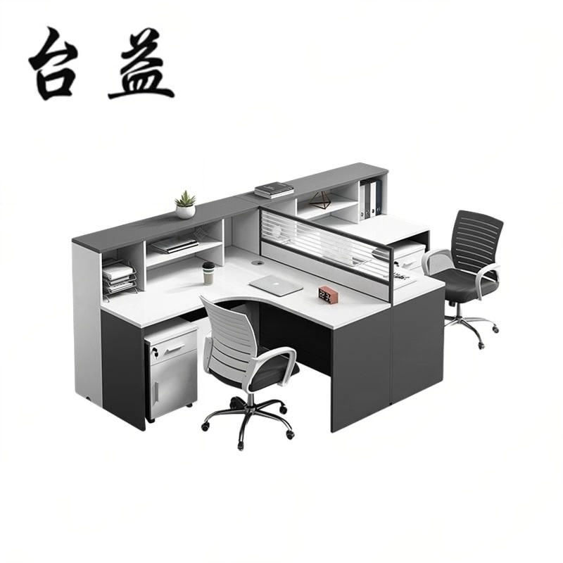 台益 办公桌 屏风工位(四人位)TY-GW2024131 2820*2820*1100mm 张高清大图