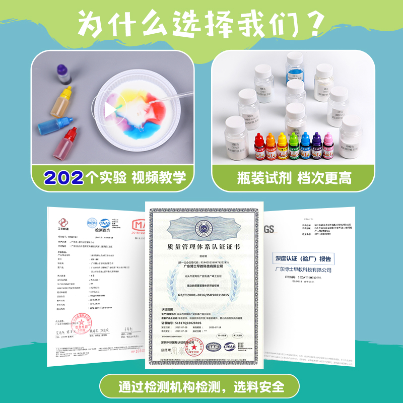 六一儿童玩具男女孩生日6-10岁以上多功能智力动脑小学生 5岁以上科教礼物【202个实验-可做600次】高清大图