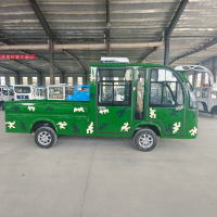 德武军恒5座迷彩电动巡逻皮卡车5000瓦+72v150ah*9只铅酸电池刹车助力方向助力