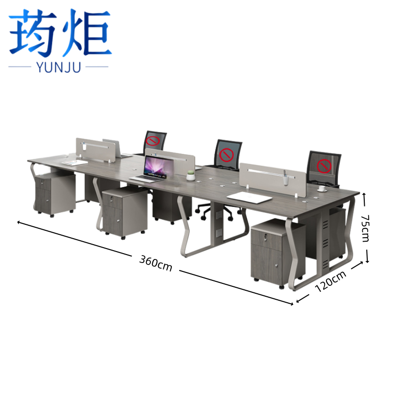荺炬职员桌*高清大图
