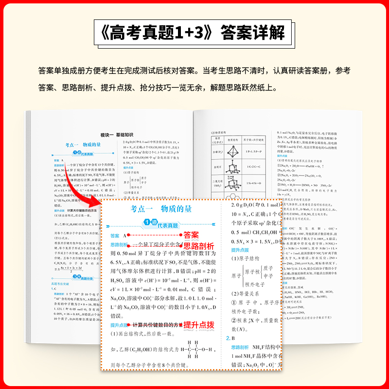 生物 高中通用 [正版]2024高考真题1+3数学物理化学生物语文英政治新高考十年真题必刷模拟试卷真题汇编强化训练习册高高清大图