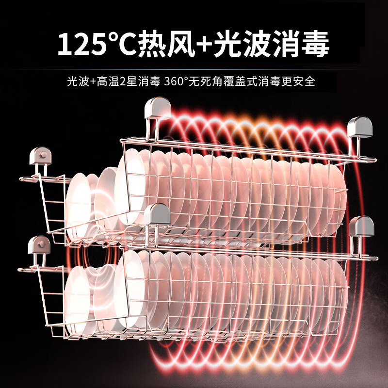 汇泉商用消毒柜HRTD360GBR-3-GD 360升大容量强力消毒快速烘干设计高清大图