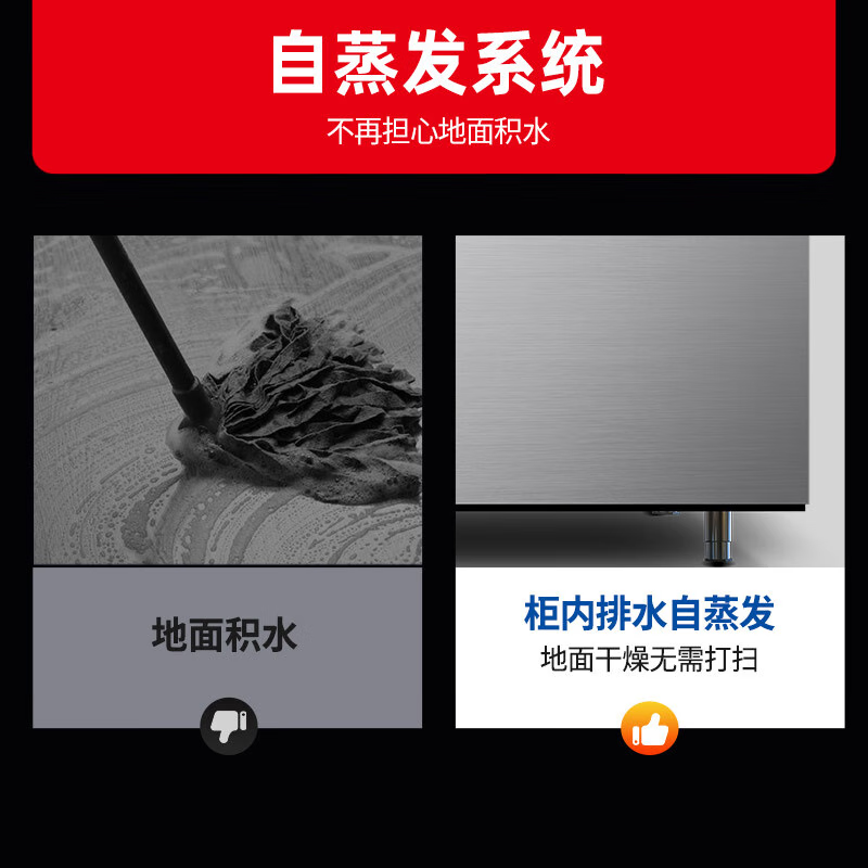 星星优品1.5米冷冻风冷铜管保鲜工作台 酒店餐饮后厨操作台 风冷无霜电子温控 全铜管风冷 TD-15WA高清大图