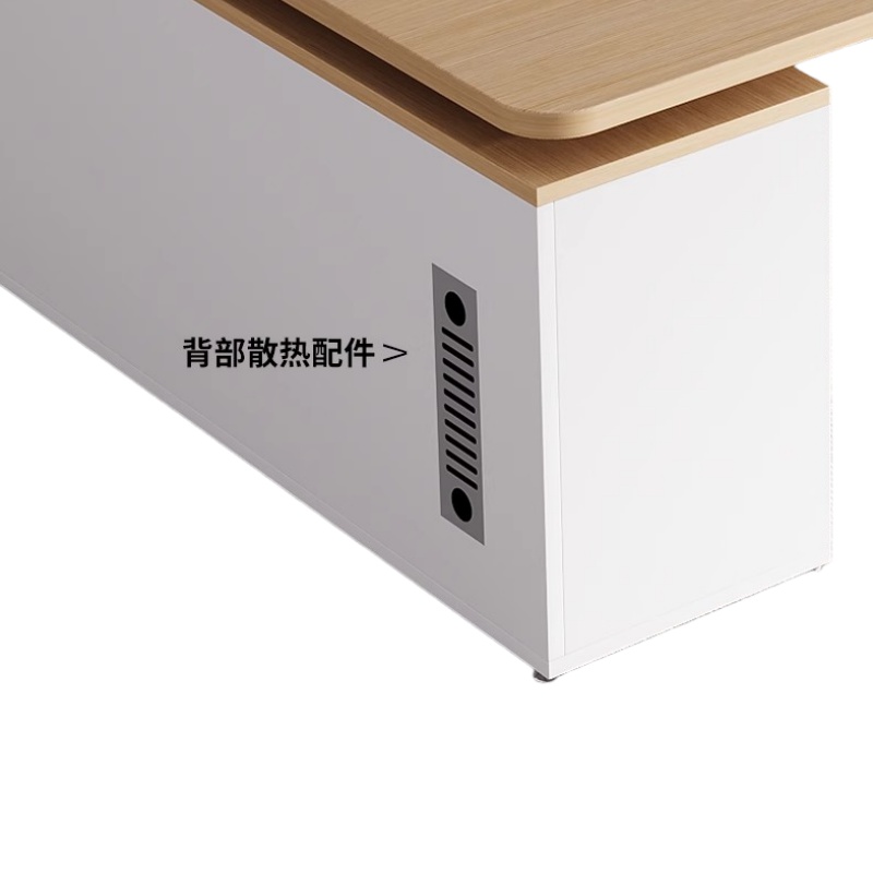 豫龙都 职员办公桌椅+文件柜 1.2m 套高清大图
