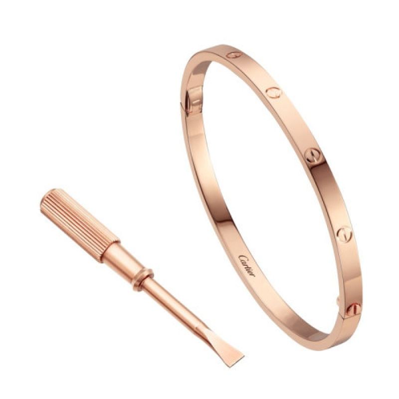 cartier卡地亚love小号款18k金玫瑰金手镯b6047315