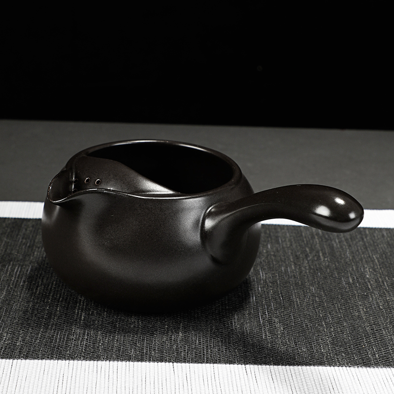 苏氏陶瓷陶瓷茶壶 煮茶器 侧把壶煮茶壶 侧把壶(黑色)