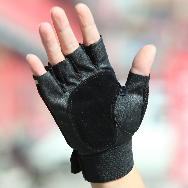 蒙斯朗瑞半指手套男运动骑车手套户外防滑登山钓鱼训练骑行开车手套露