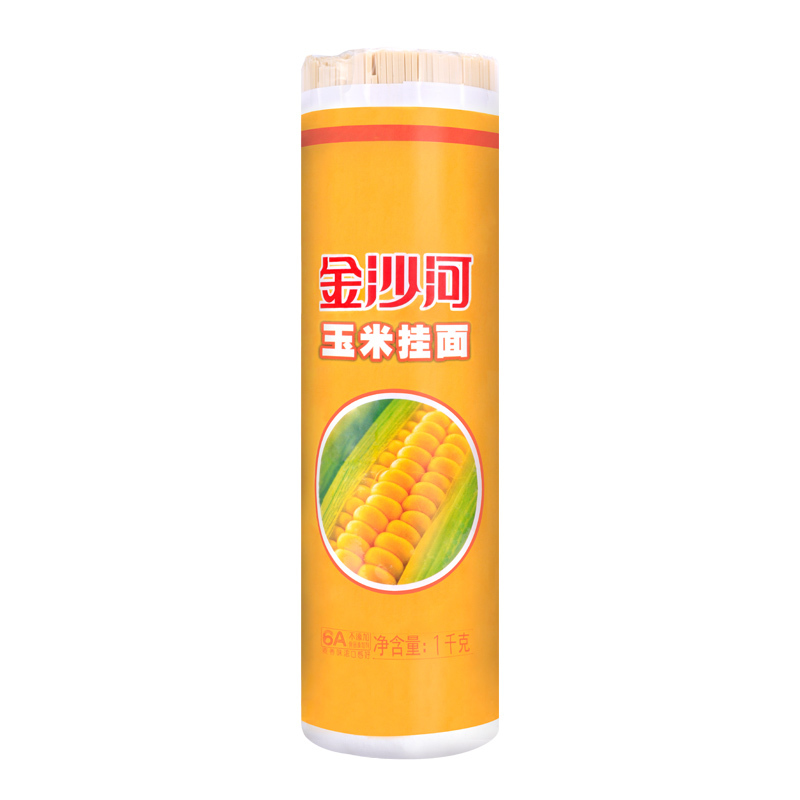 金沙河挂面 玉米 面条 杂粮 挂面 营养 爽滑 方便速食面 粗粮面1kg