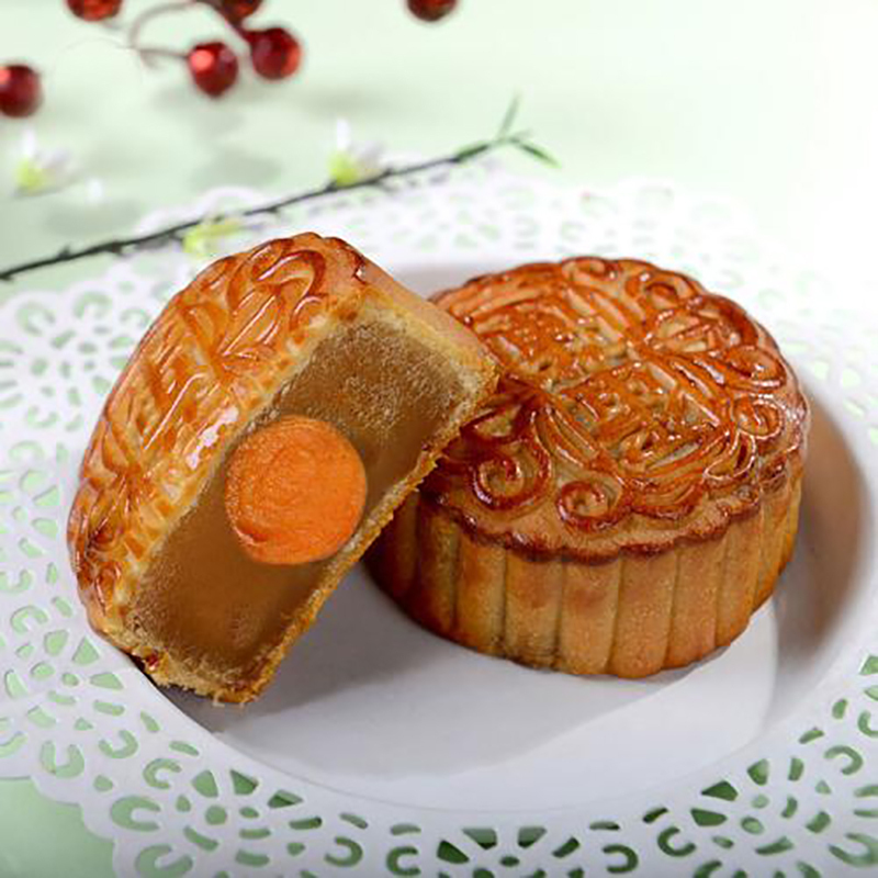 锦华花开富贵月饼 XTL1062 510g传统莲蓉广式月饼糕点组合 (套)