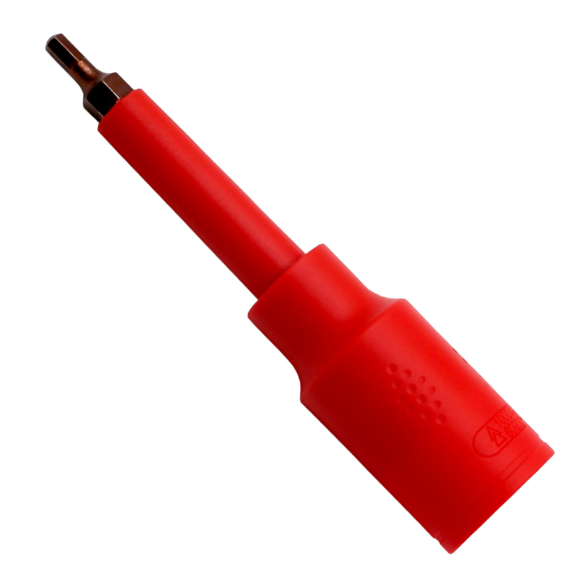 维度(WEDO)IN524A 1/4寸(6.3mm)绝缘注塑内六方套筒头旋具 铬钒钢 VDE 绝缘耐压1000V高清大图
