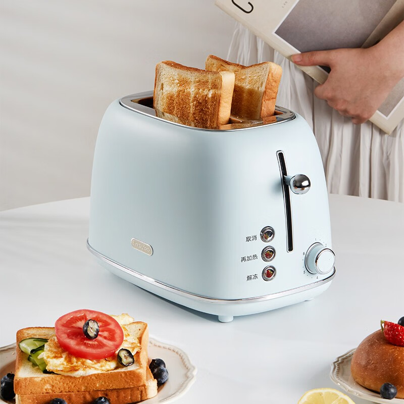 finsybo伯克多士炉 304不锈钢 6档控温 一键解冻 加厚防烫早餐机F-BM01A高清大图