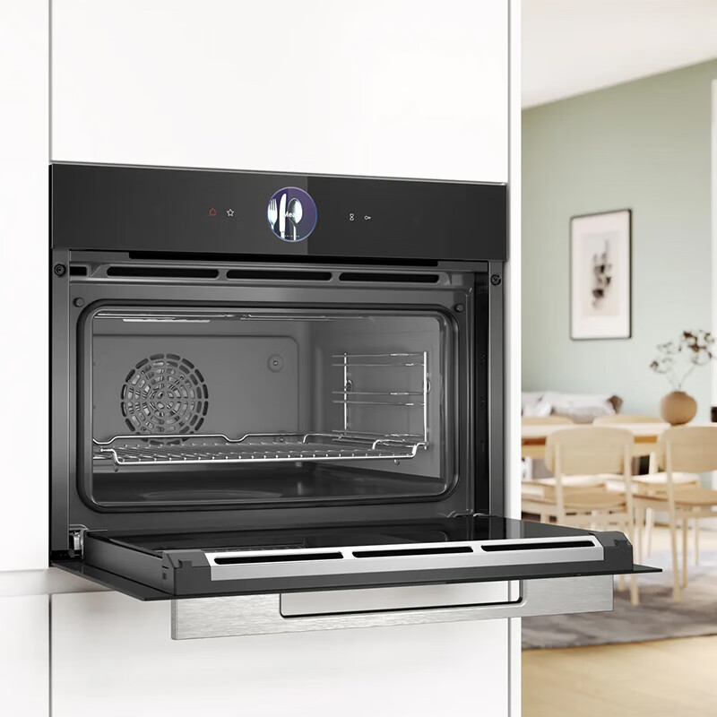 一体机47l厨房蒸烤箱嵌入式高速空气炸4d热风烤智能烘培感应>800_800