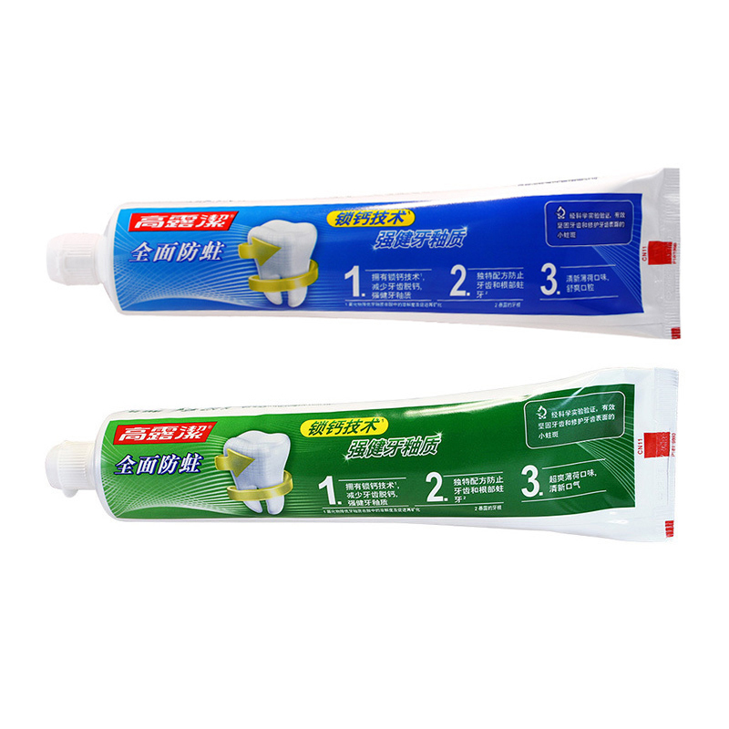 高露洁（Colgate）全面防蛀250g牙膏 薄荷*2+清新*2 家庭套装共1000g 送小牙膏2支