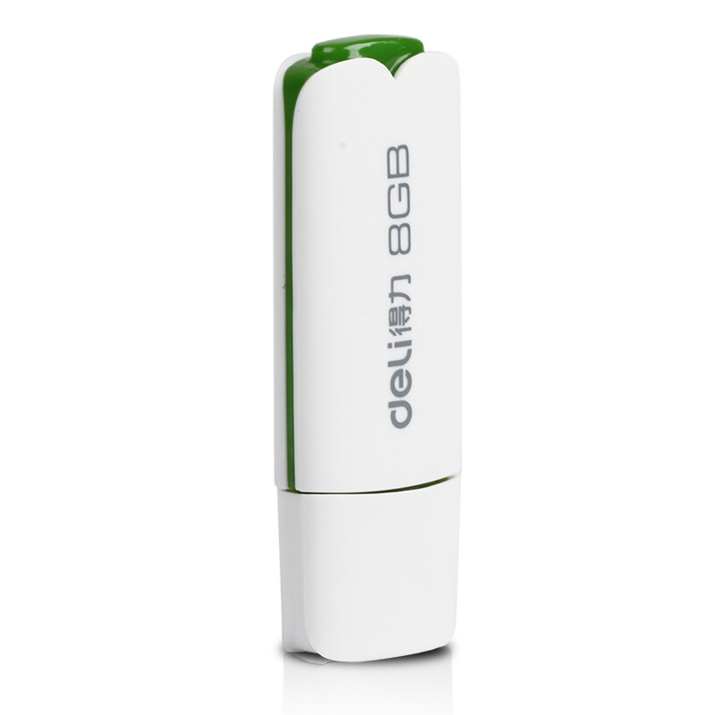 得力(deli)3722白色拔帽款 移动存储 高速读写 时尚小巧 轻型U盘8G高清大图