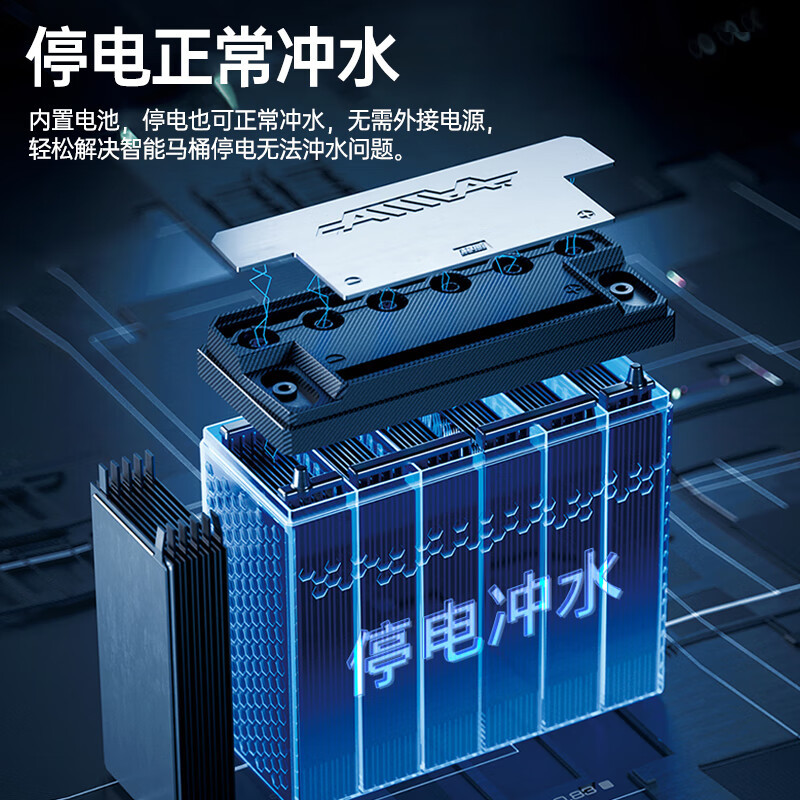 惠达智能马桶坐便器一体虹吸小户型家用自动马桶遥控全自动ET35
