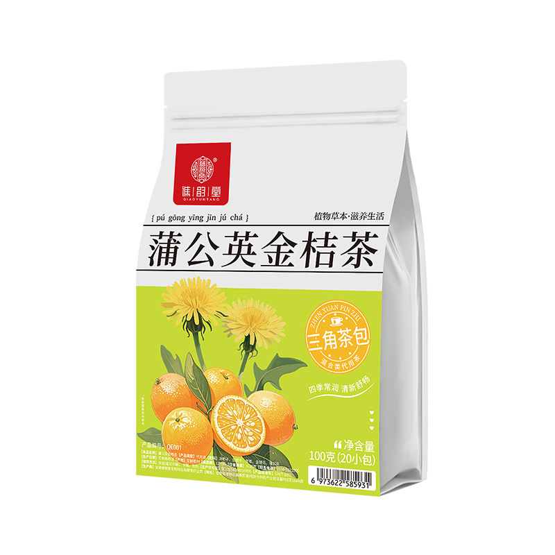 谯韵堂 蒲公英金桔茶100g/袋高清大图