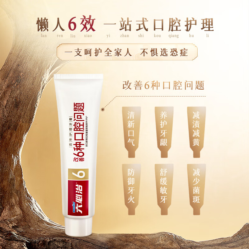 六必治 百年护理牙膏 100g*3