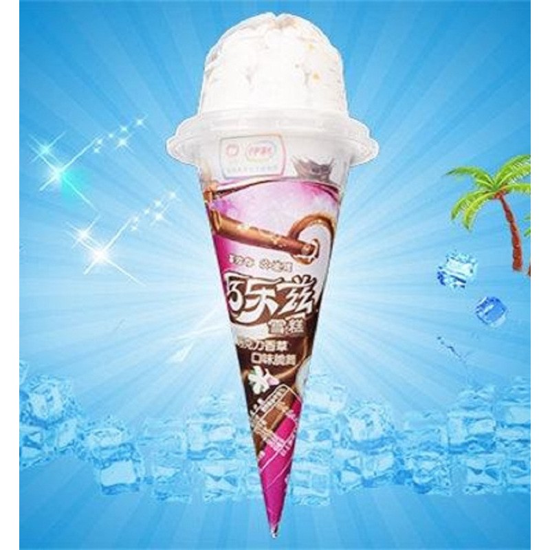 伊利巧乐兹巧克力香草口味脆筒冰淇淋85g