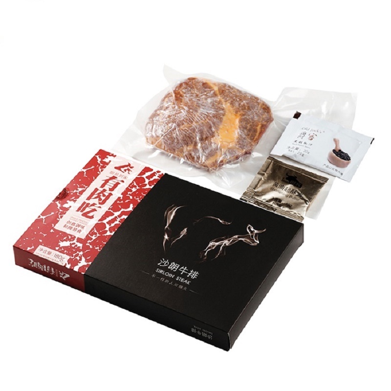 厨易到家有肉吃 尊享D礼盒 牛排720g 羊排420g 鸡翅500g 牛肉粒520g高清大图