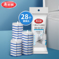 美丽雅 一次性马桶刷卫生间厕所洗马桶刷子蓝色自带清洁液替换头共28个 86364