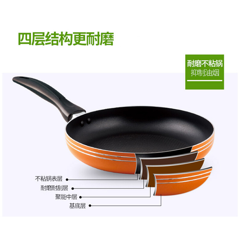 九阳 煎锅铝合金燃气不粘锅具少油烟平底锅 JLW2401 24cm高清大图