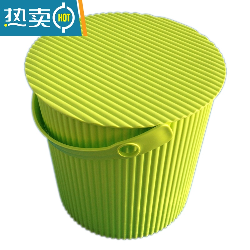 敬平加厚塑料收纳桶带盖可坐人洗澡凳幼儿园储物桶大号钓鱼桶洗车水桶 黄色 盖蓝桶 圆形大号高清大图